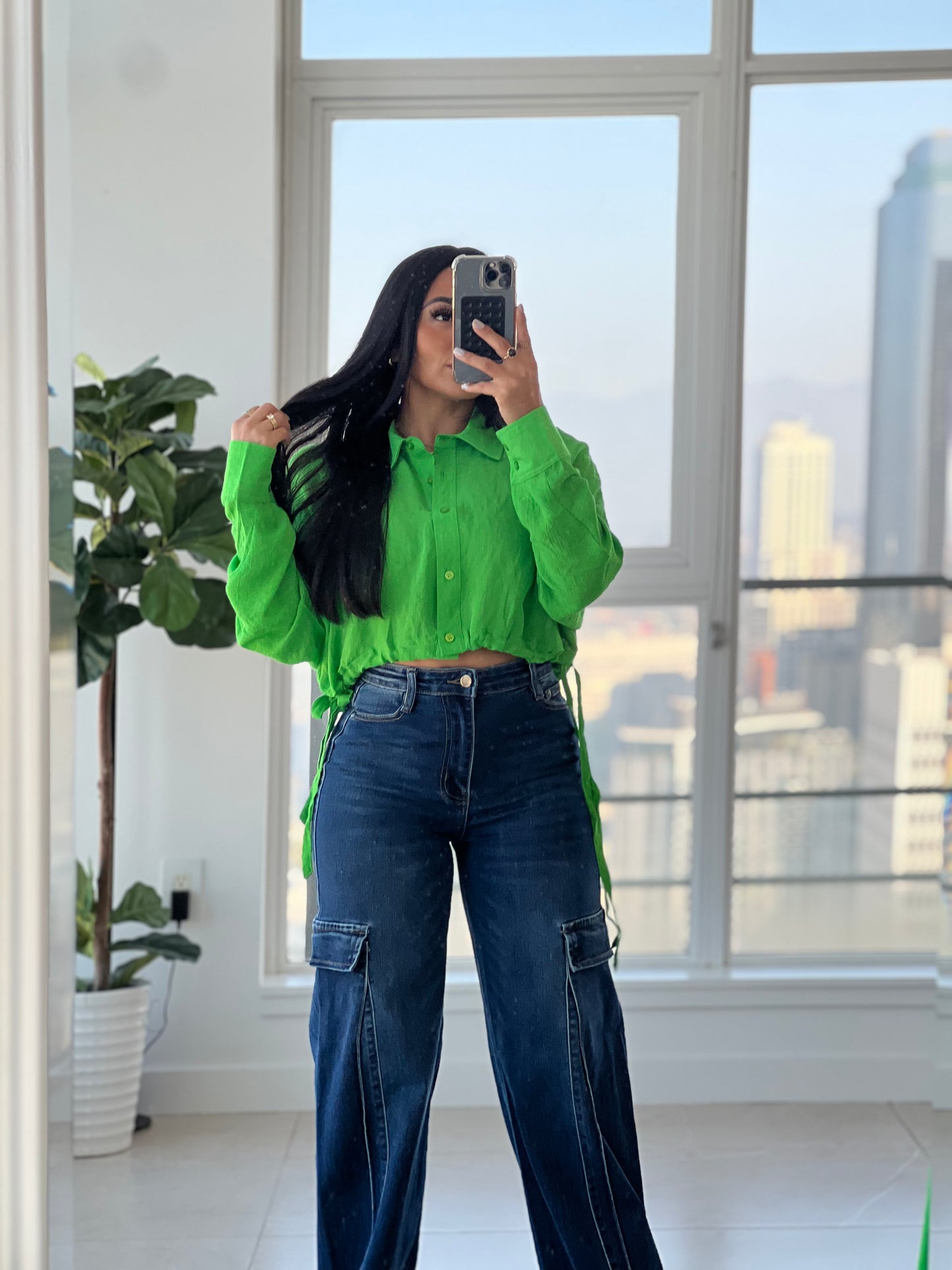 LORA LINEN TOP