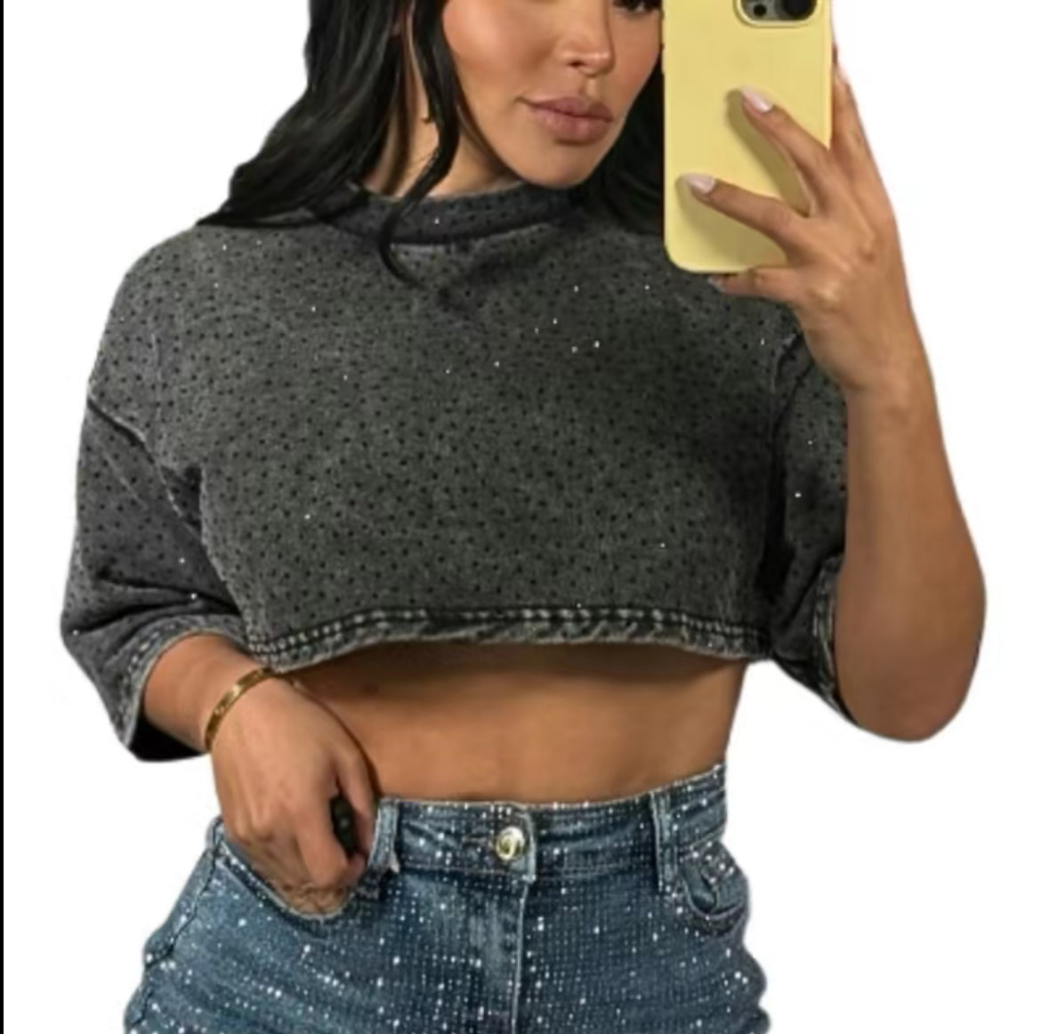 Y2k Washed New Gen Design
Cropped Womenswear Top