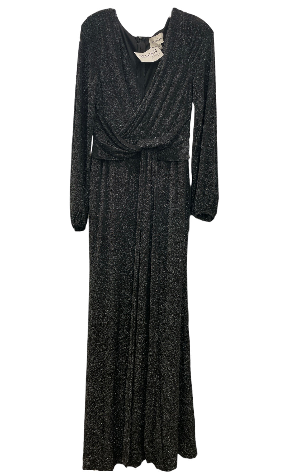 Glitter Gown Dress Long Sleeve