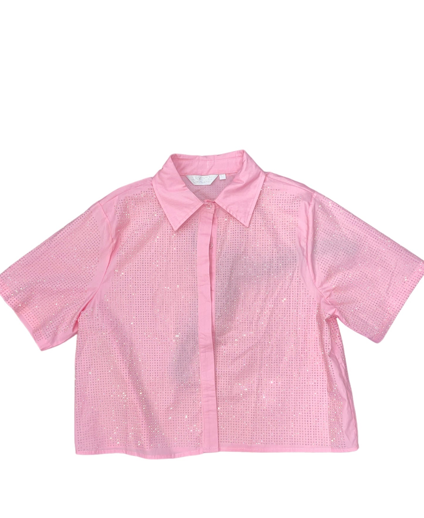 Rhinestone Short Sleeve Top