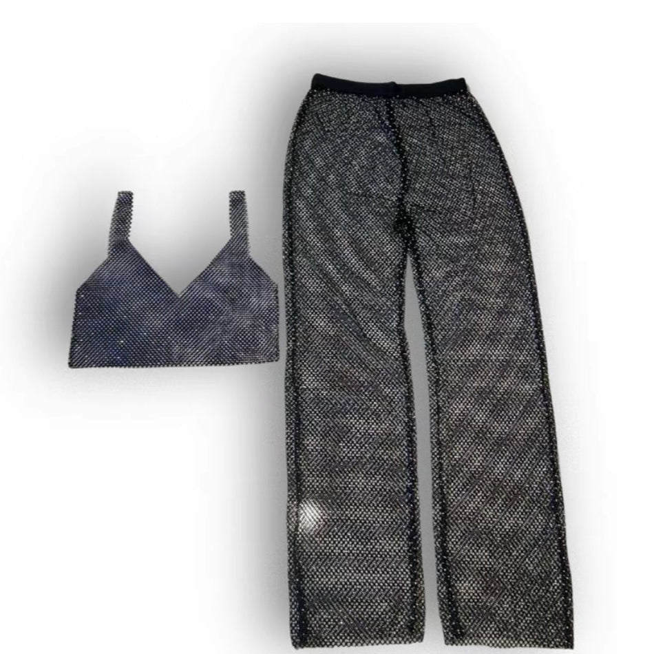 Amara Rhinestone See-Through &
Sets - Elegant Style for Versatile Wear