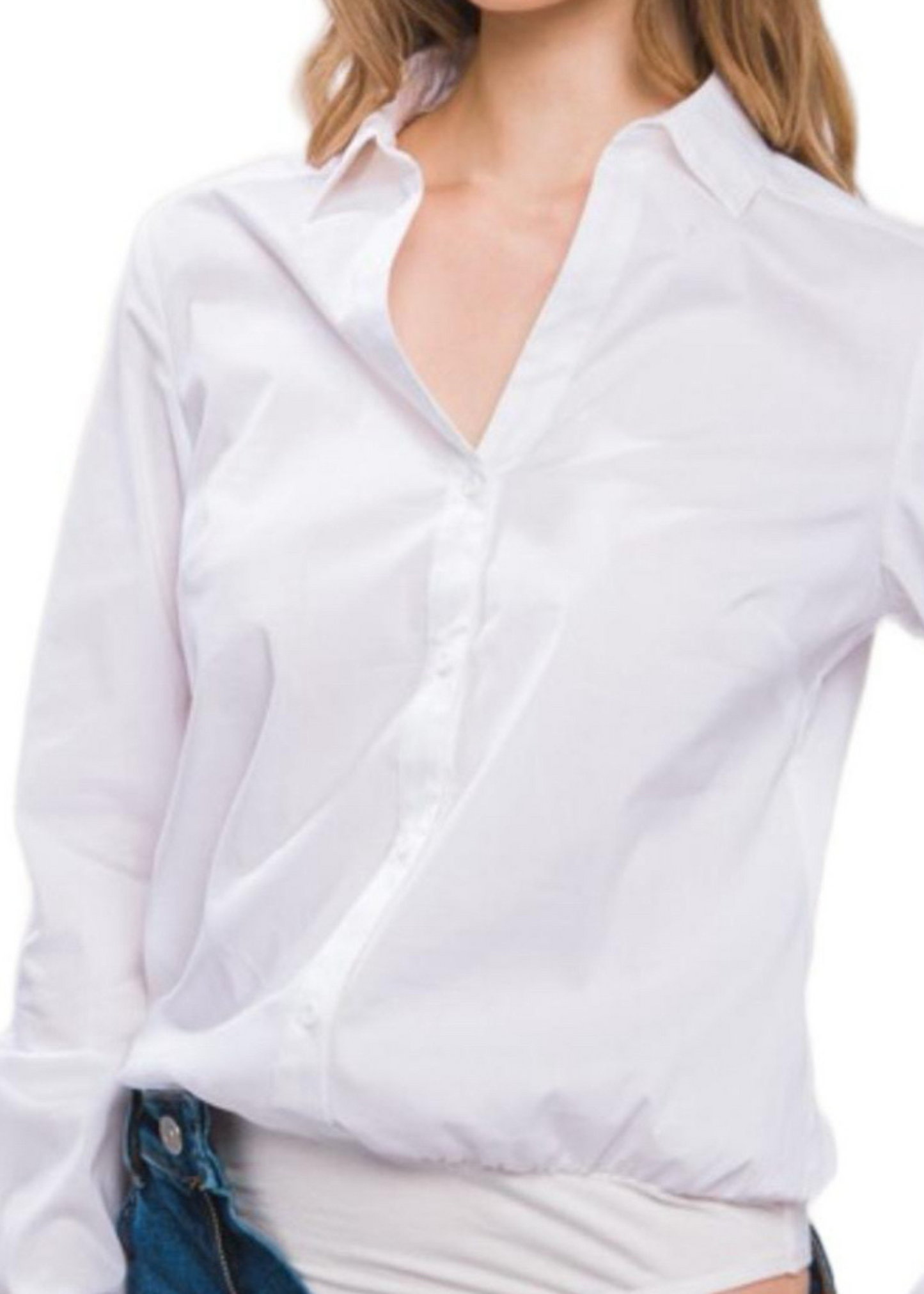 Basic Long Sleeve Button Up Full Comfort bodysuit
