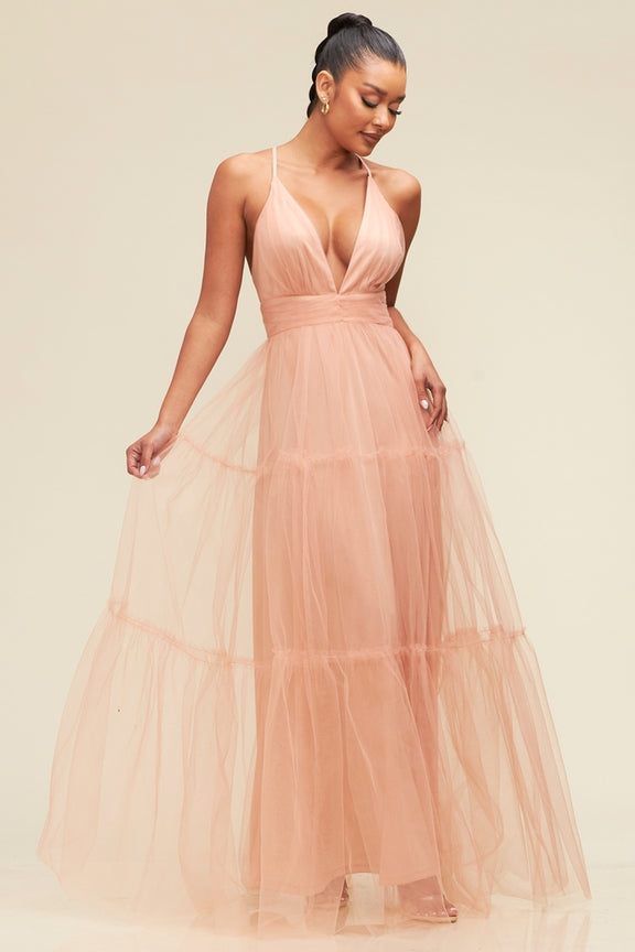 Isabella Mesh Gown