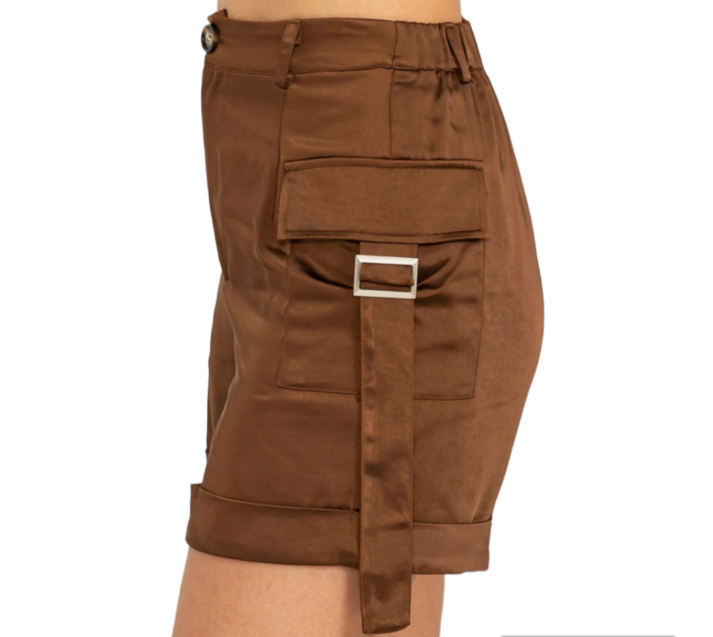 Satin Cargo Fashion Shorts