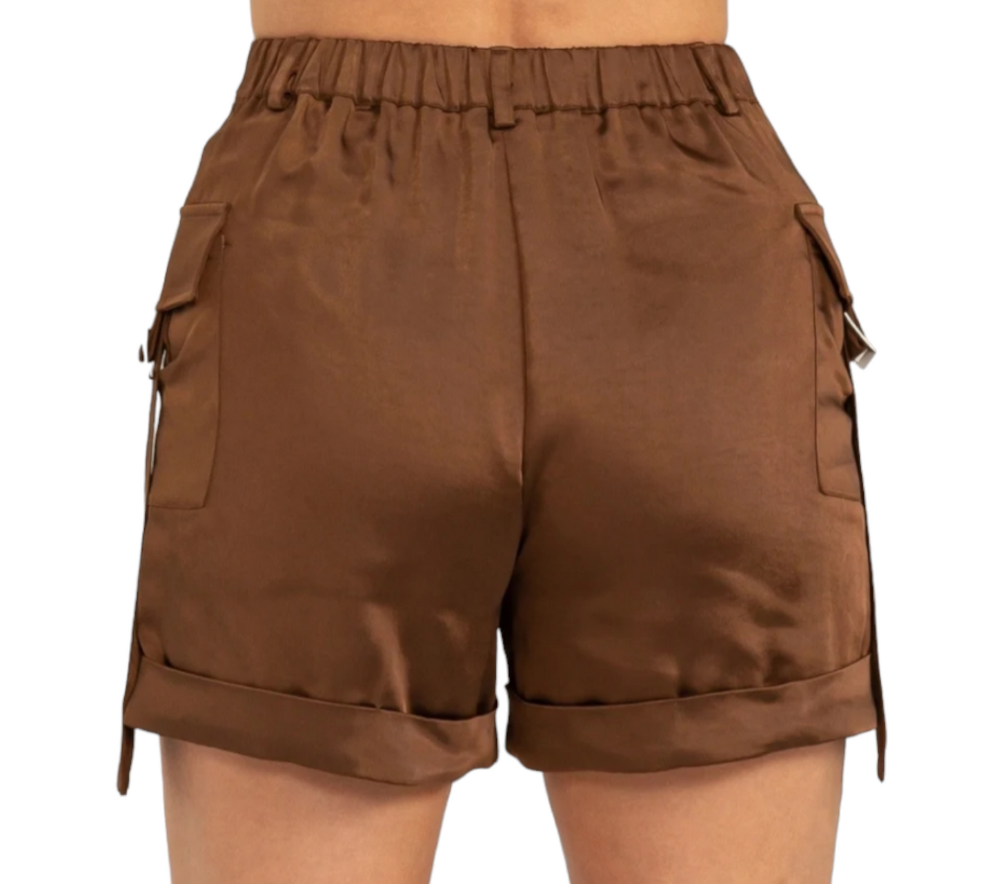 Satin Cargo Fashion Shorts