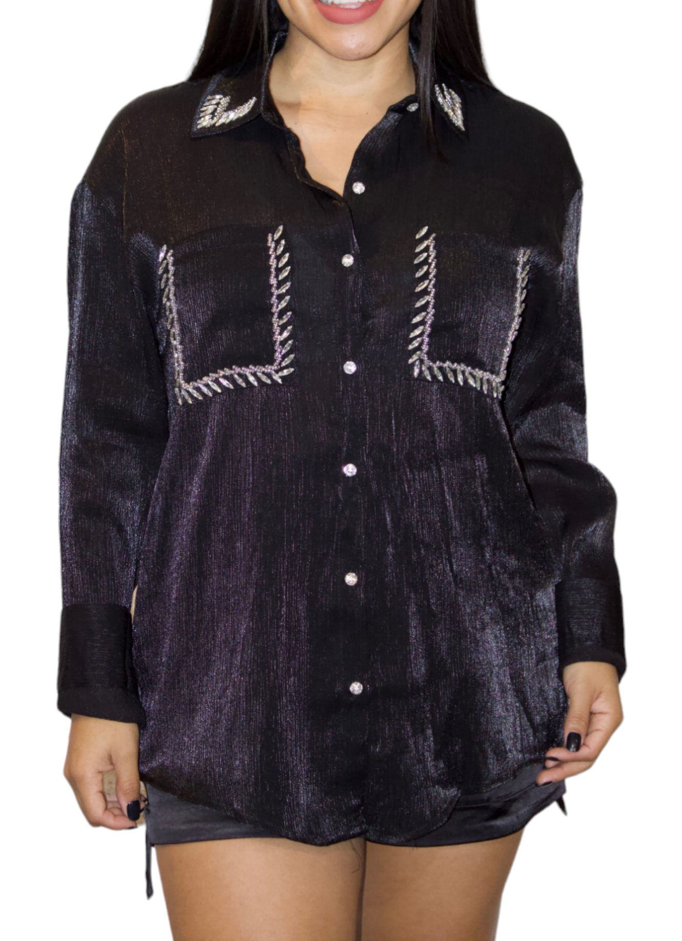 Blythe Bling Button Up