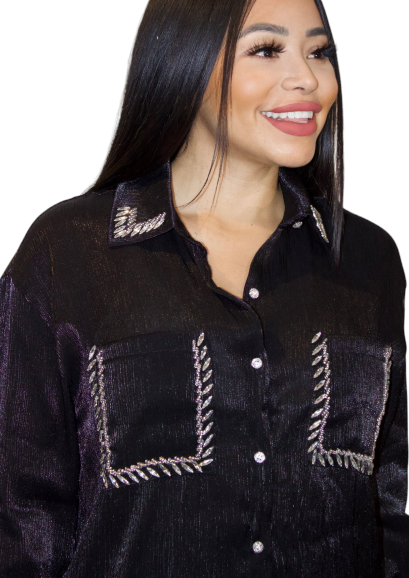 Blythe Bling Button Up