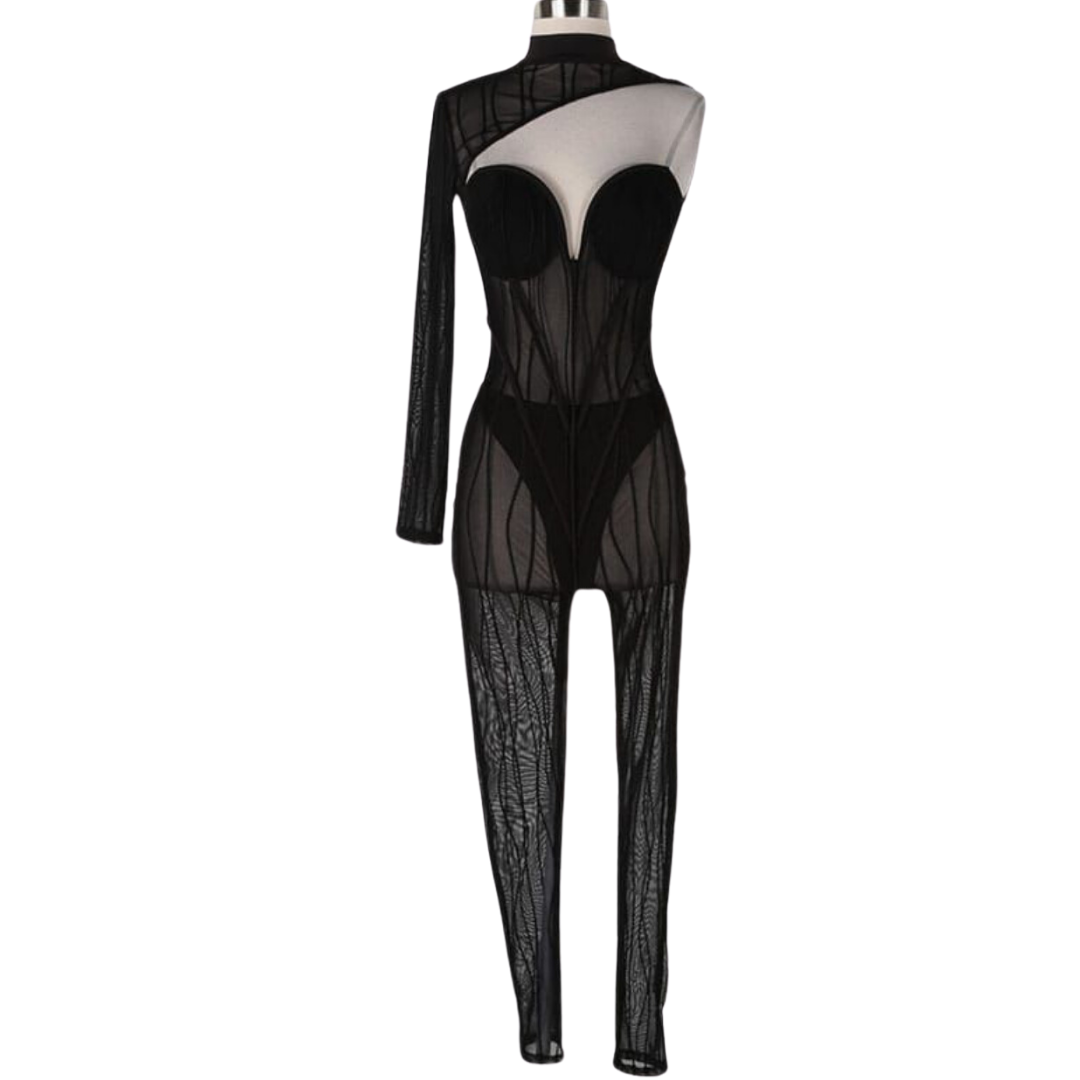 I DARE YOU LACE JUMPSUIT