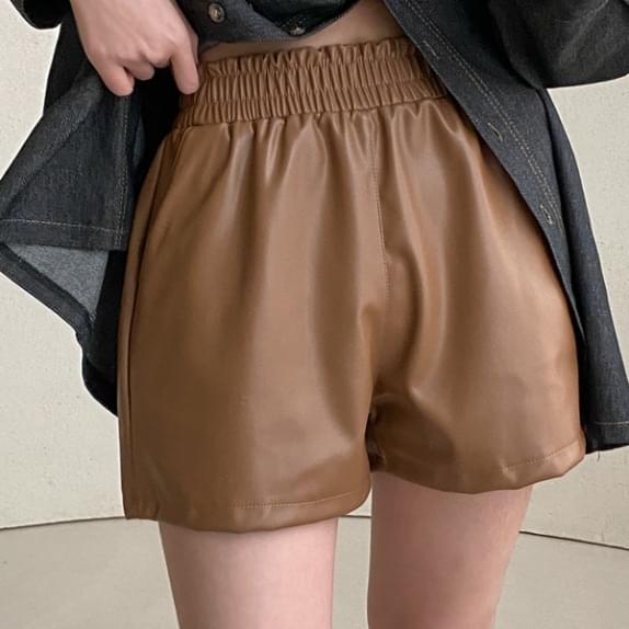 Fall Leather Shorts