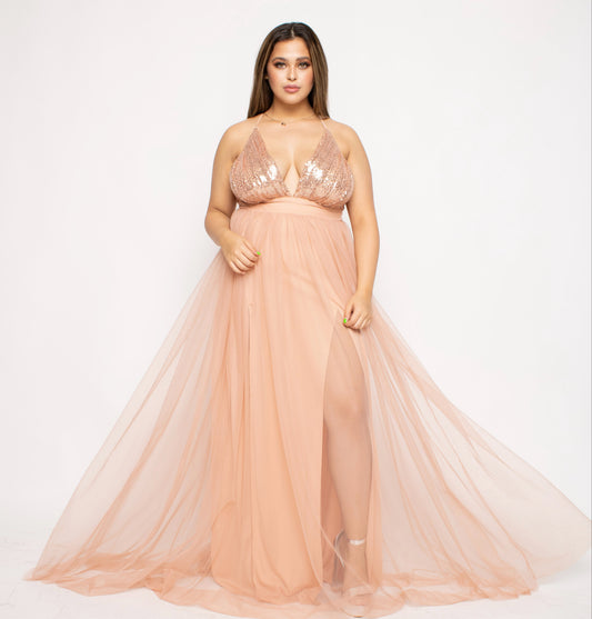 Emma Mesh Gown