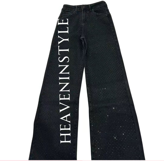 Brittany 2 Women's Dark Denim Full Front Stone Jeans - Bottom