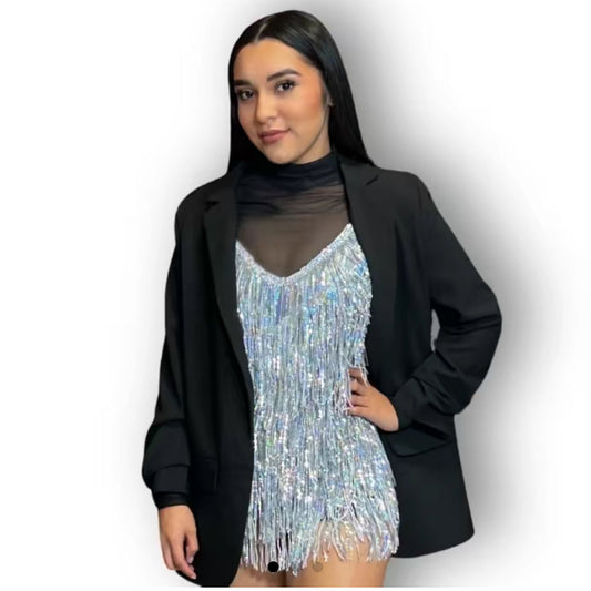 Shake It Fringe Romper - 5
Colors - Women's Jumpsuit with Fringe Detail, Versatile Design for Casual Outings - Jumpsuits, Womenswear