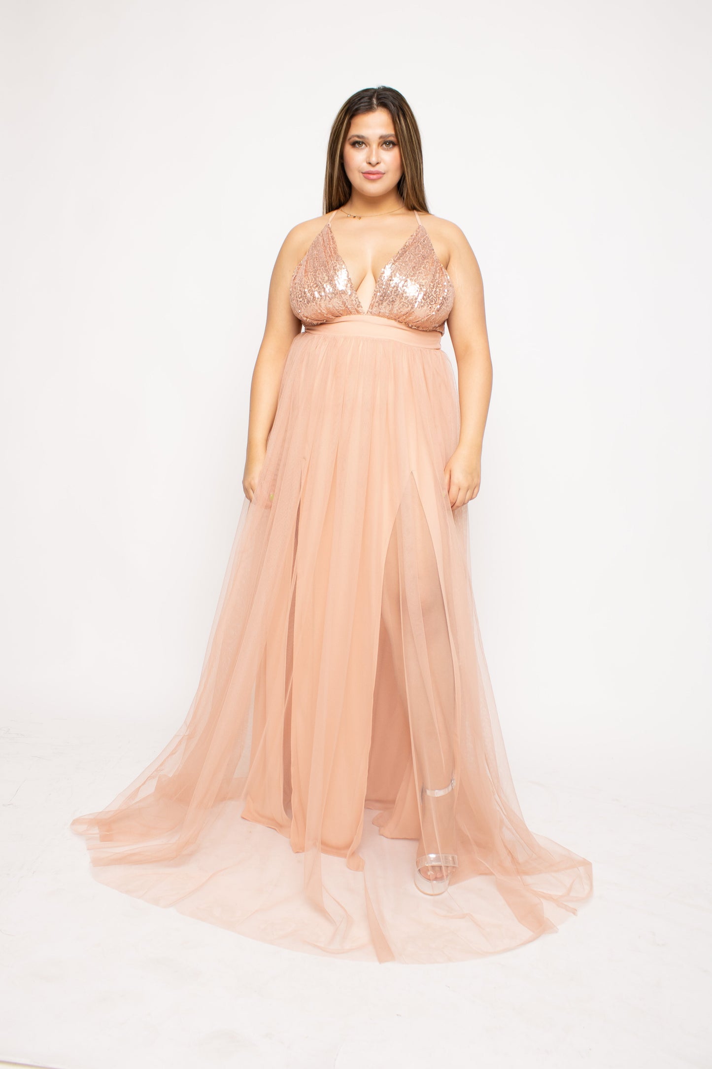 Emma Mesh Gown