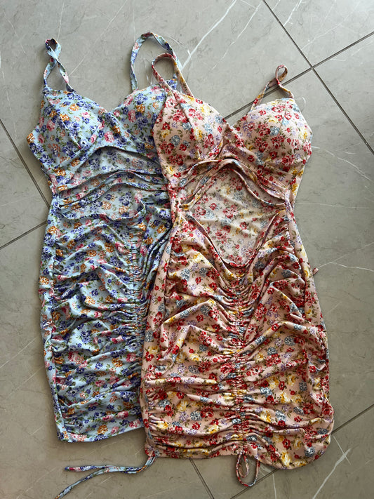 Floral Open front DRESS
