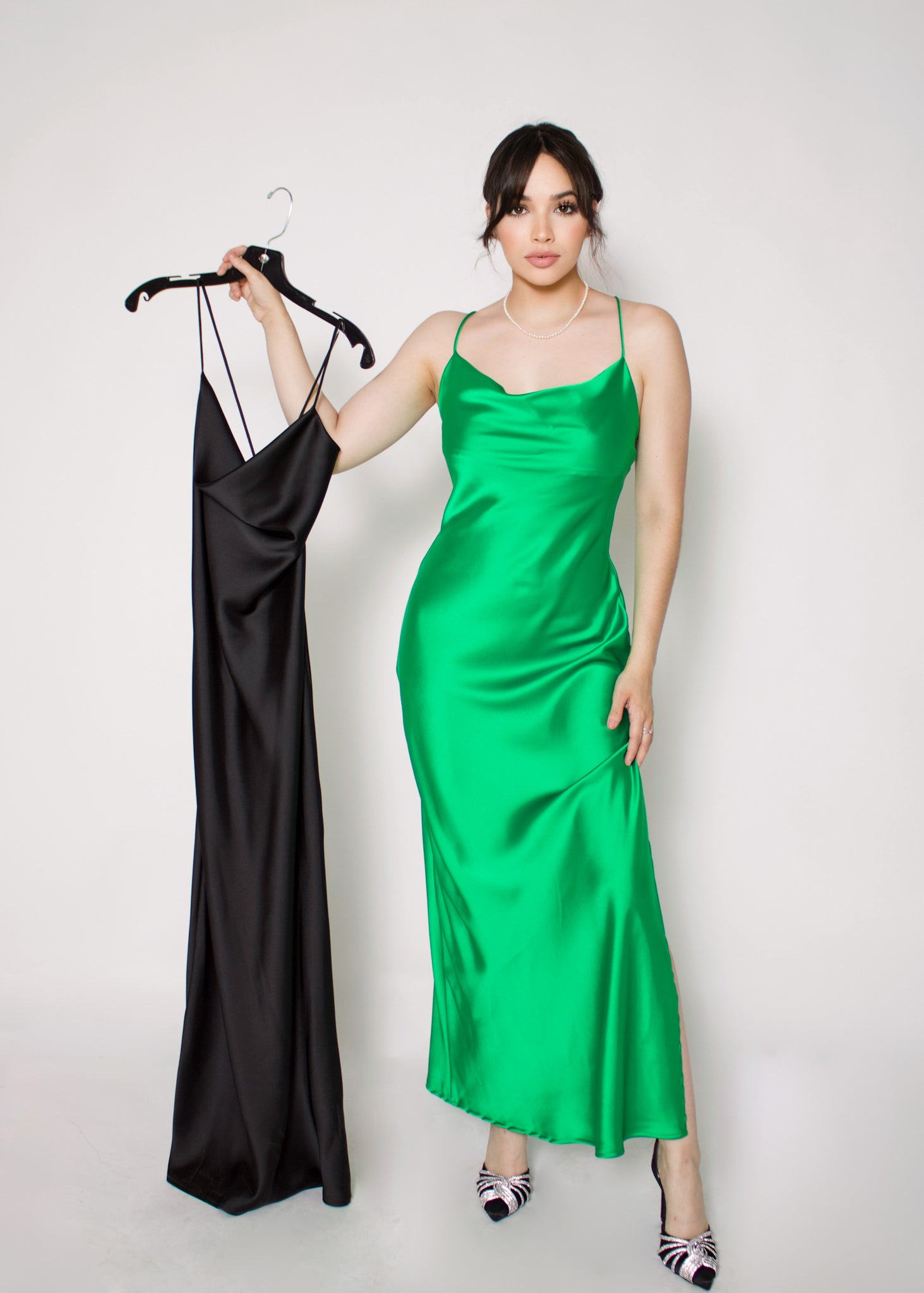 Linda Satin Dress