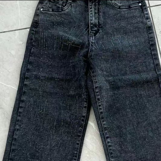Vintage Bling Denim Extra Strech Pants Womenwear