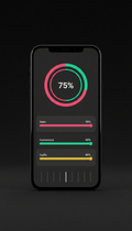 Progress analytics screen with insights