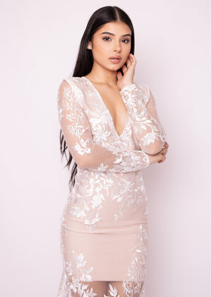Sully White Flower Dress