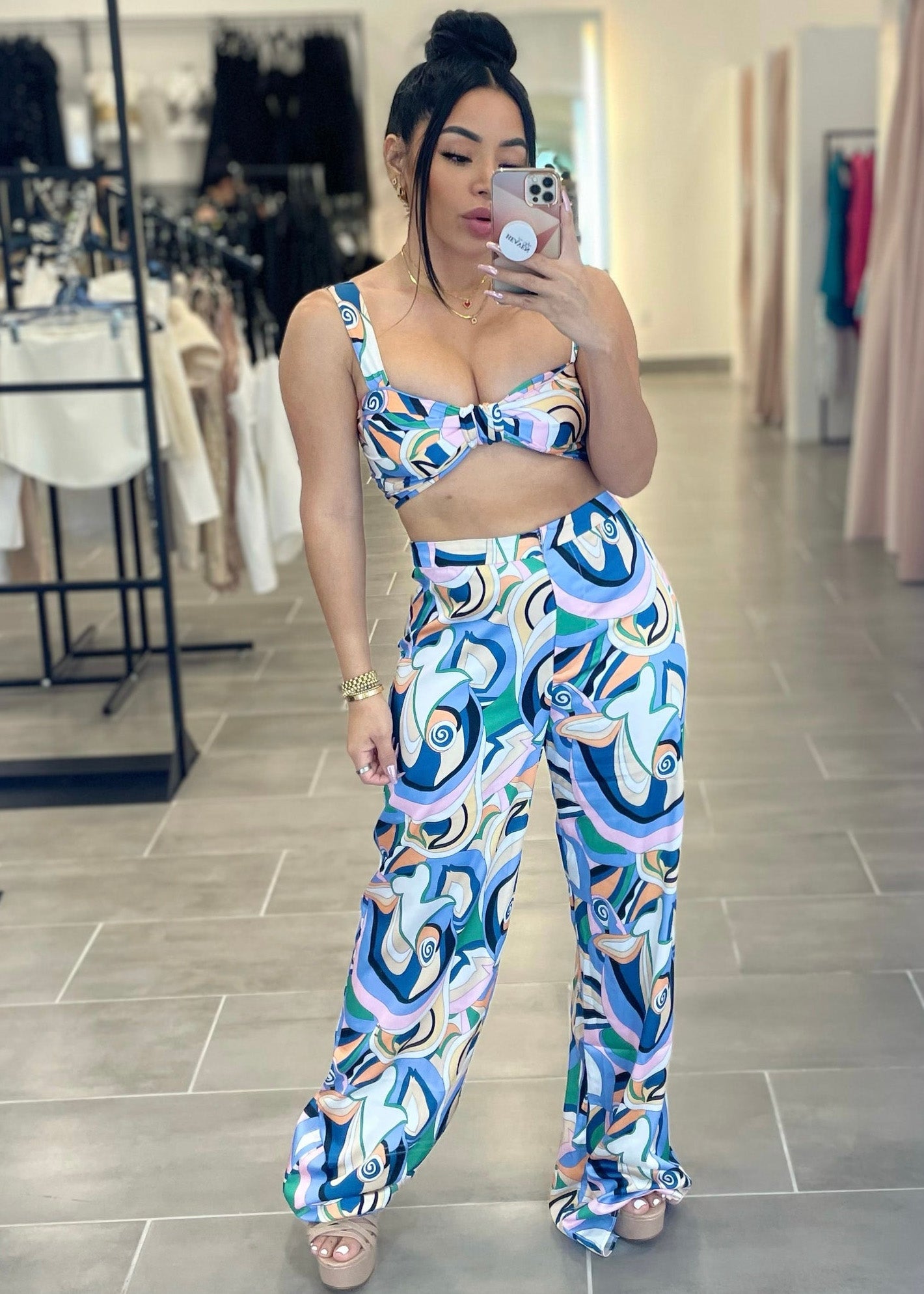 Multicolor Pant Set
