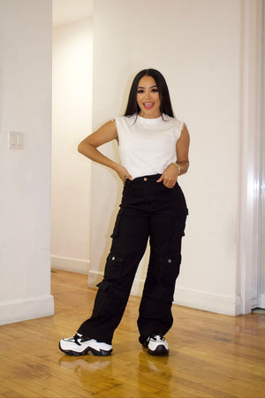 WHITE FRINGE CROP TOP
