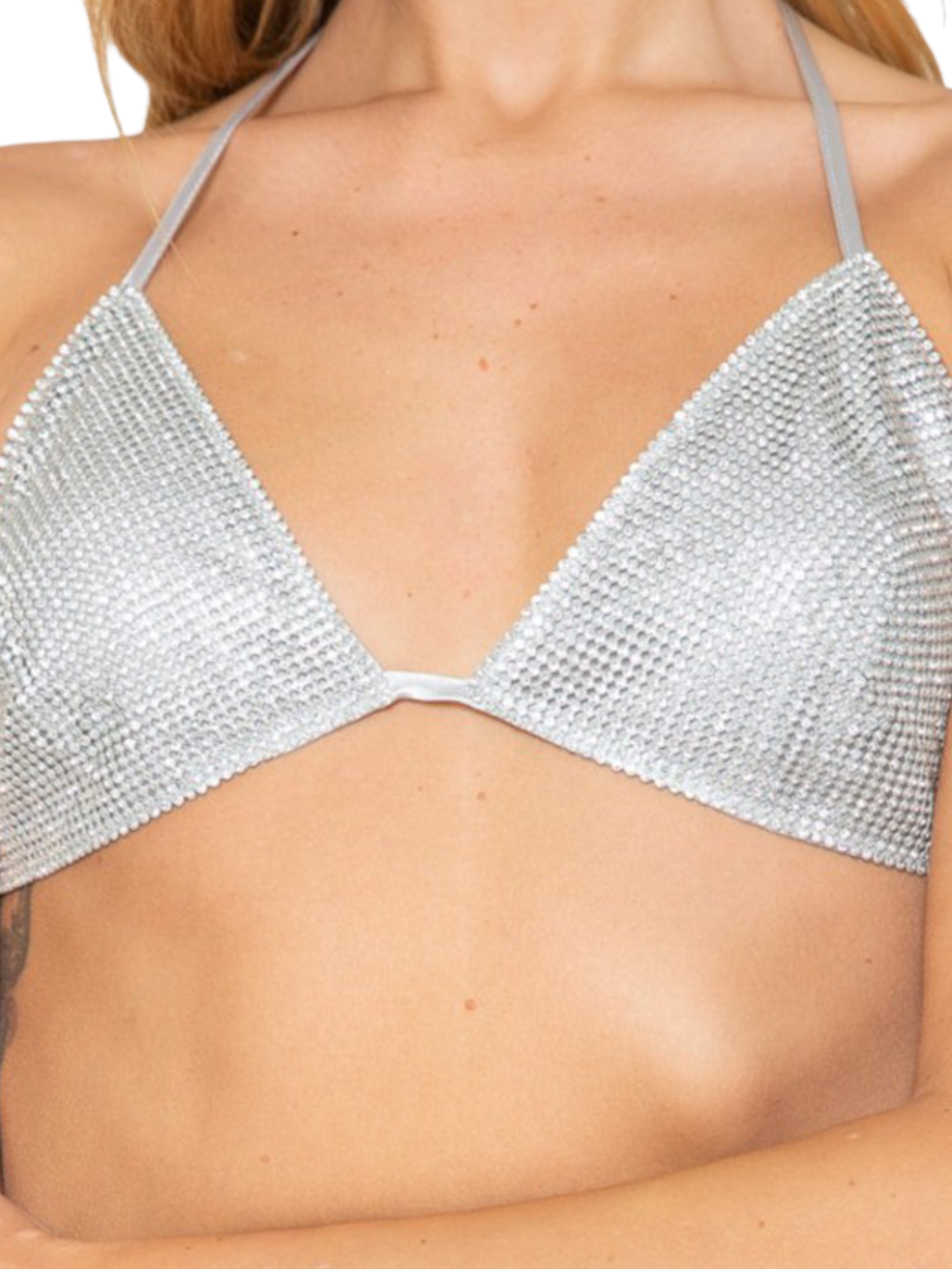 Rhinestone Bra Top