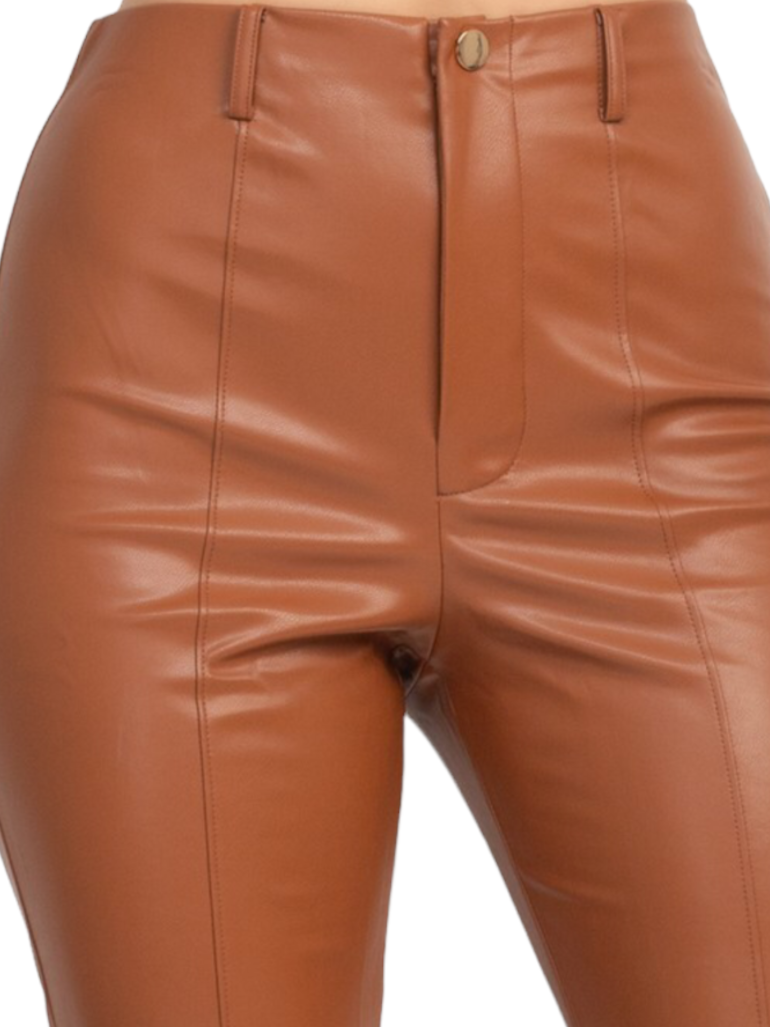 Split Leather Pants