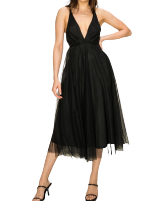 Tulle midi Dress