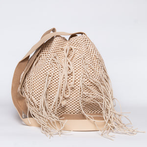 Fringe straw bag