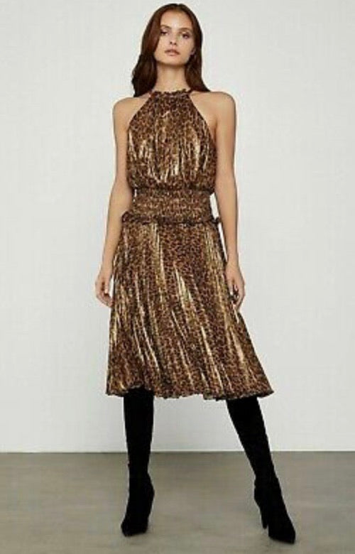 Smoked Bronze-Leopard Dress