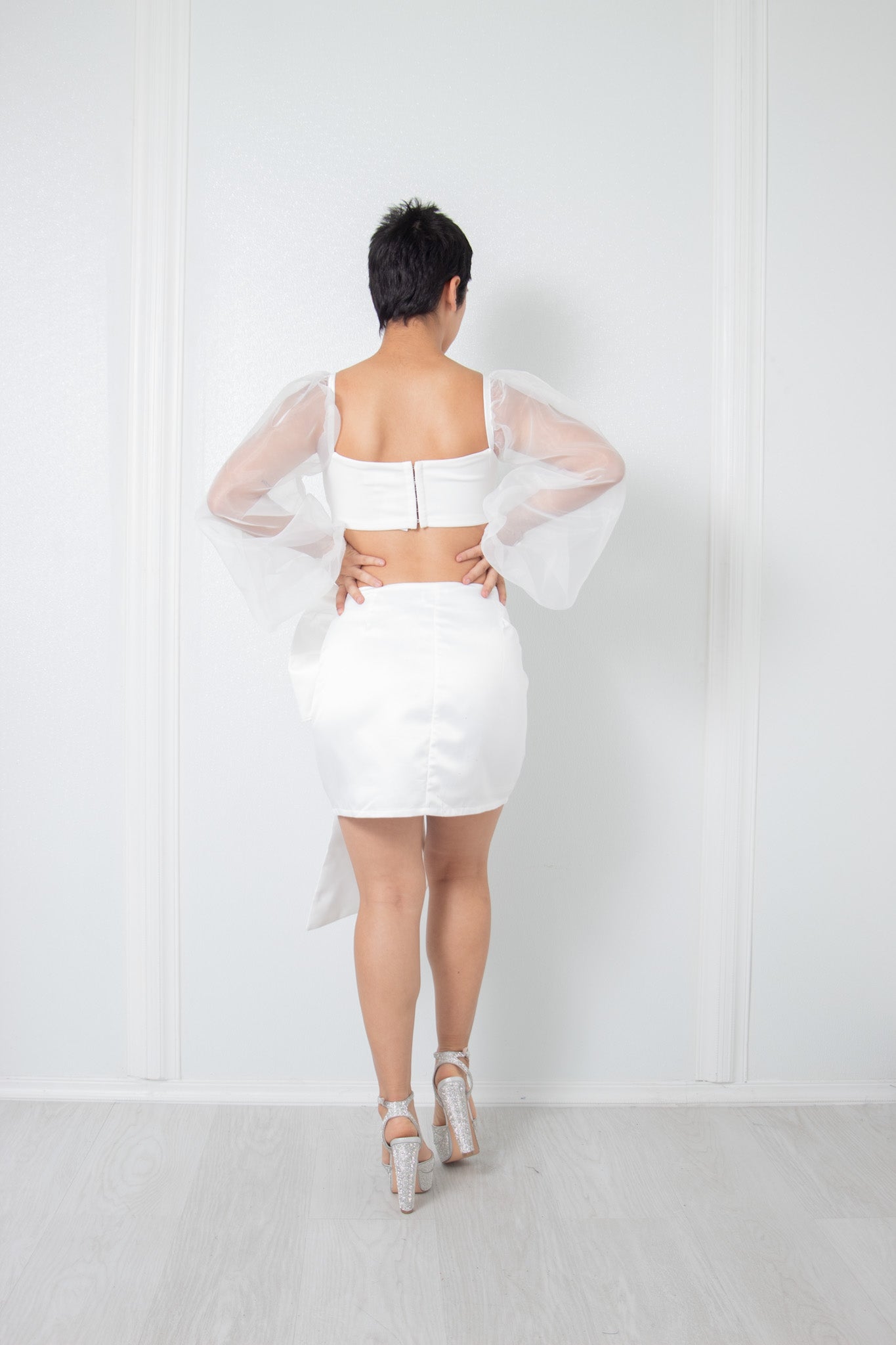 Puff Sleeves Crop Top