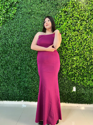 Mindy One Shoulder Gown