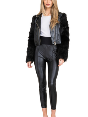 Moto Fur Jacket