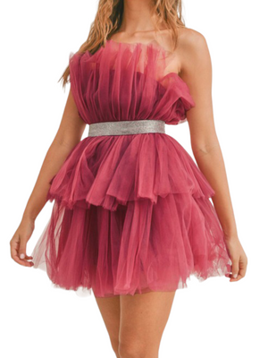 Juliana Tulle Mini Dress