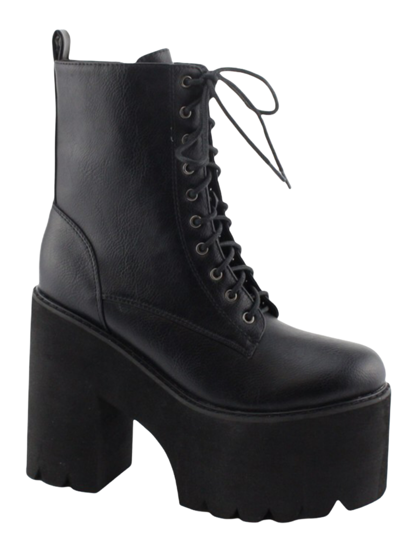 Hope Platform Black Leather Boots