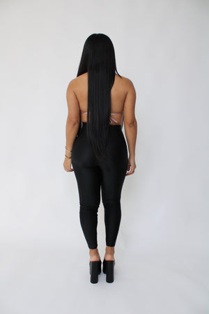 Rhinestone Tie Back Top