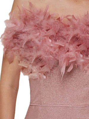 Feather Mini Dress