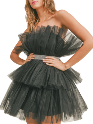 Juliana Tulle Mini Dress