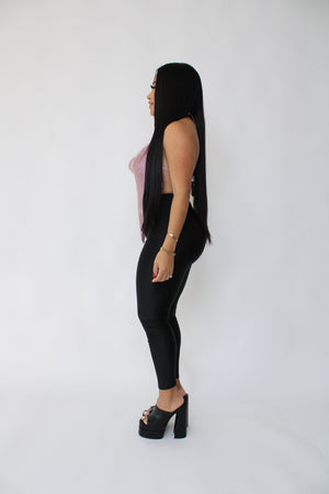Rhinestone Tie Back Top