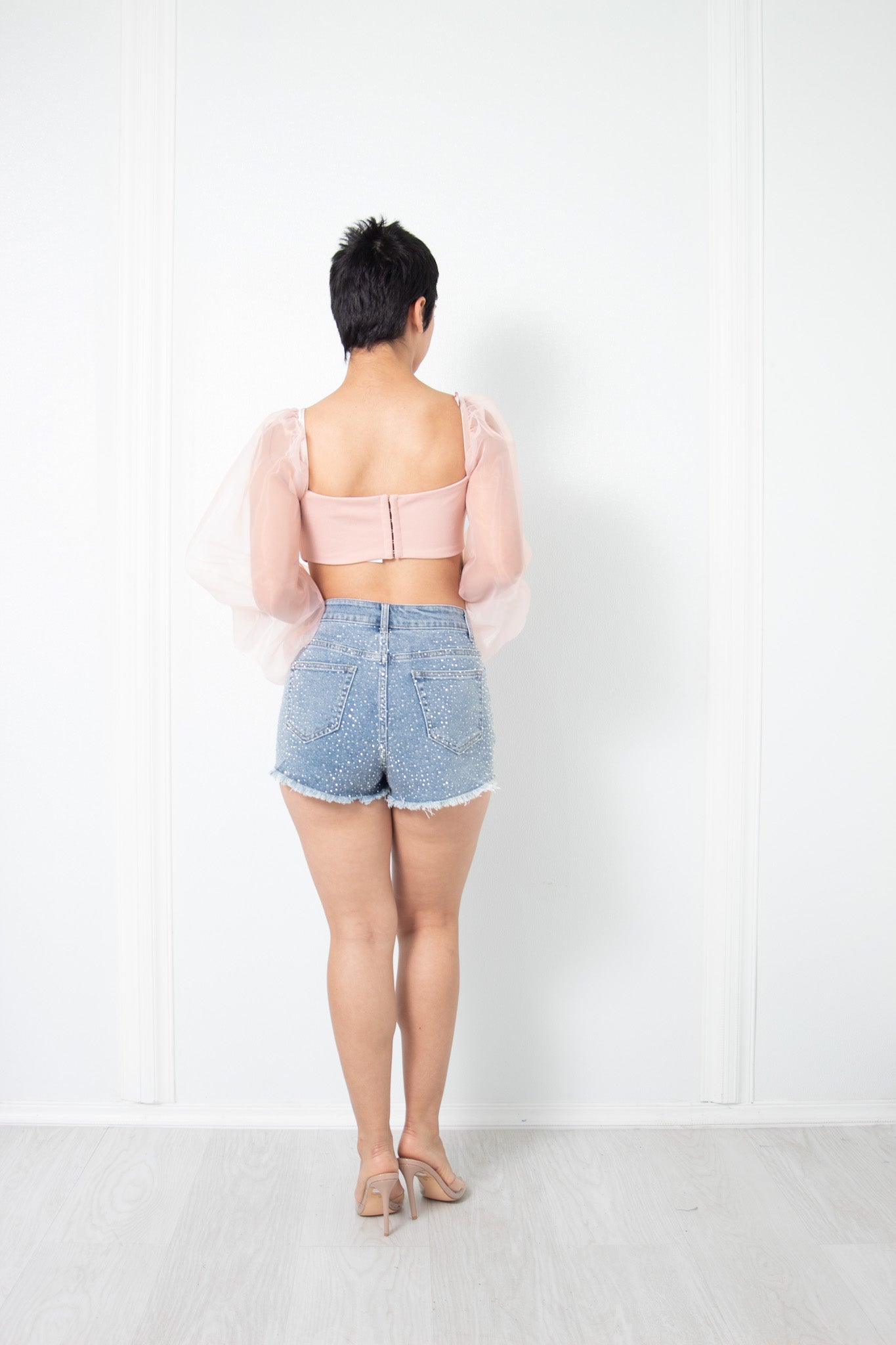 Puff Sleeves Crop Top