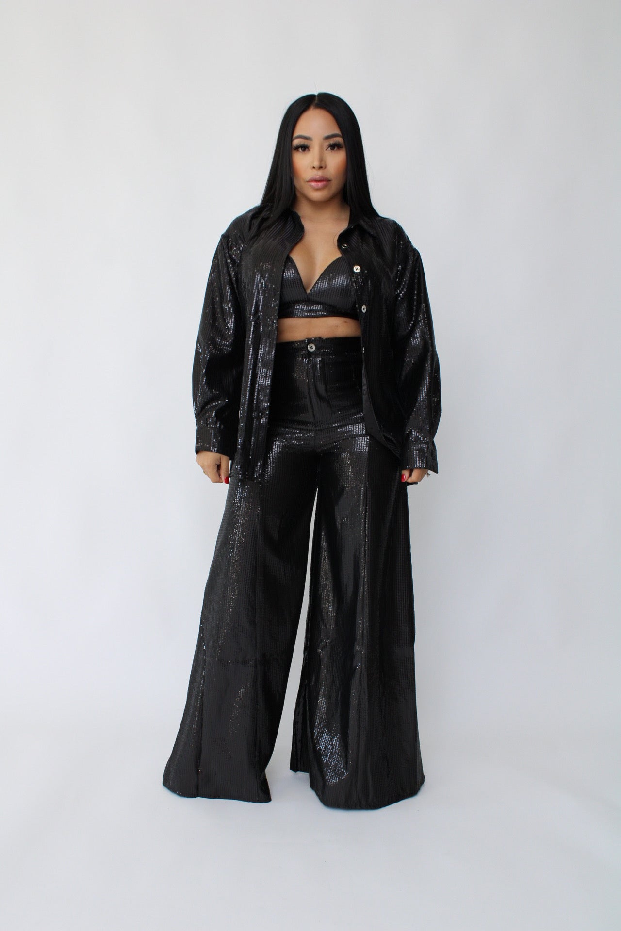 Shinny Sequin Set