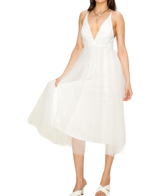 Tulle midi Dress