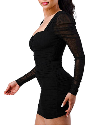 Yohanna Mesh Mini Dress
