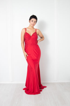 Gloria Open Back Gown