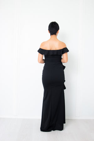 Molly Off Shoulder Ruffles Gown